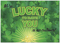 Select a verse or write your own. We're Lucky to Have You Card D4090D-Y